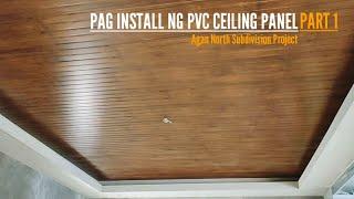 Pag Install Ng Pvc Ceiling Panel Sa Agan North Subdivision Project