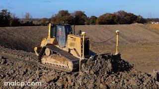 17th Nov 21 - Update on reservoir in Blaxhall, Suffolk. CAT Caterpillar D6N D6T dozers & 336F 329F