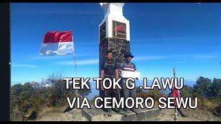 TEK TOK GUNUNG LAWU VIA CEMORO SEWU, SEUMURAN SAYA YANG HAMPIR 60 TAHUN