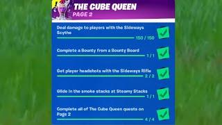 The Cube Queen All Quest Page 2- Fortnite