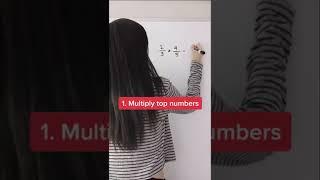 HOW TO MULTIPLY FRACTIONS #math #maths #mathematics #math