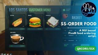 [ESX/QBCore] ss-orderfood | A #fivem food ordering script