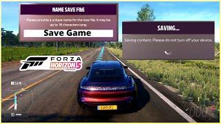 How to Save in Forza in Forza Horizon 5 (Before Exit)