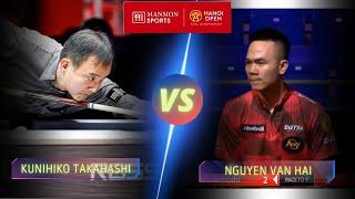 KUNIHIKO TAKAHASHI VS NGUYEN VAN HAI | 2024 HANOI OPEN #billiards #nineball #9ballpool #highlights