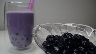 Ube Tapioca Pearls From Scratch | Purple Yam Boba Milk