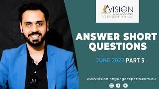 Practice Most Repeated Answer Short Questions | PTE Speaking Answer Short Questions June Part 3