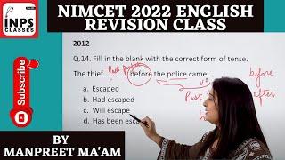 NIMCET 2022 English Revision Class(TOPIC-WISE) with PYQs by Manpreet Ma'am |INPS|