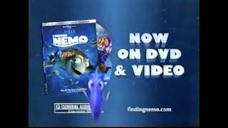 Disney Pixar's Finding Nemo "Now on DVD and Video" Commercial 2003