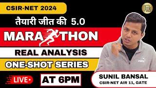 One Shot Marathon Session- Real Analysis || CSIR-NET 2024 || L-1