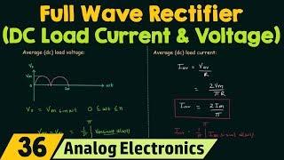 Full Wave Rectifier (DC Load Current & DC Load Voltage)