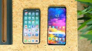 Apple iPhone X vs. Samsung Galaxy S9+