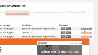 How to Fix OpenAL32.dll Missing Error