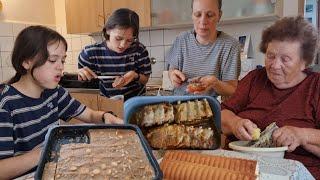 Busy sa kitchen, preparing for family lunch - Filipino Czech family