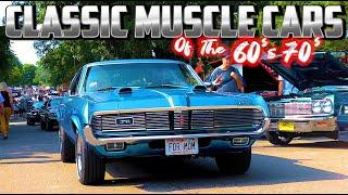 INCREDIBLE MUSCLE CARS!!! 1960s & 1970s Nostalgia! Classic Muscle Cars! Street Machines USA Car Show