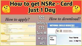 How to apply National Skill Registry (NSR) Online | Download NSR E-Card With In One Day|EasyWay 2022