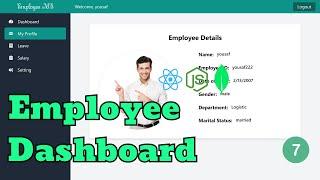 Employee Dashboard in MERN Stack – Manage Profile, Leave, Salary & Settings (Part 7)