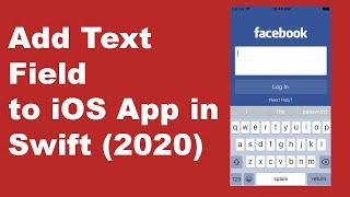 How To Add TextField to iOS App in Swift 2020 - UITextField