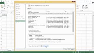 How to Install the Data Analysis ToolPak (Excel 2013)