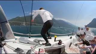 Melges 32, strong wind gybing technique - mexican