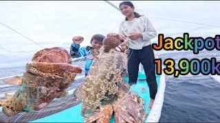 Jackpot Nanaman Giant Grouper Nagsilabasan sa Spot!