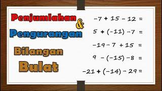 OPERASI HITUNG CAMPURAN PENJUMLAHAN DAN PENGURANGAN BILANGAN BULAT