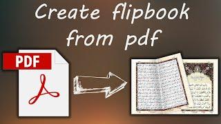 Create flipbook from pdf