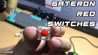 Gateron Red Switches Stock vs Gateron Yellow Lubed Sound ASMR | Tecware Phantom Elite Keyboard