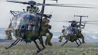 US Special Forces Perform Crazy Moves With Tiny MH-6M Helicopters