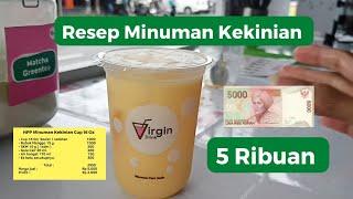 Resep Minuman Kekinian 5 Ribuan