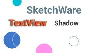 How To Add Shadow In SketchWare Textview Hindi