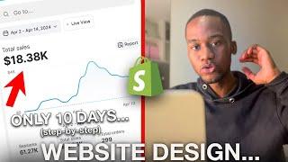 $20,000 in 10 days dropshipping | How to design a one product Shopify Store (step-by-step)