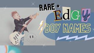 NEW EDGY BOY NAMES For 2023 | RARE & COOL Baby Names For Boys!