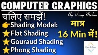 Shading Model: Flat Shading| Gouraud Shading| Phong Shading Algorithm