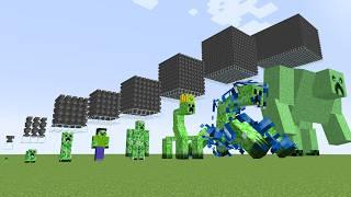 every creeper explosion in minecraft