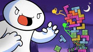 Alan Becker beat TheOdd1sOut in a "Tetris" Game!!  | AvG Pals!