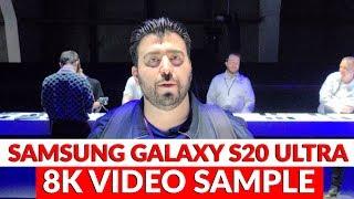 Samsung Galaxy S20 Ultra 8K Video Sample - Recorded at Samsung Unpacked