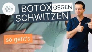 Extrem effektiv!! BOTOX gegen SCHWITZEN (Achseln, Po-Falte & Kopf) – Dr. Rolf Bartsch