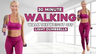 3 MILE FAST WALK At Home Light Dumbbell Knee Friendly No Jumping