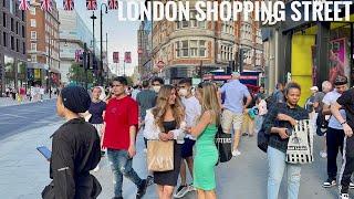 England, London City Summer Street Walking Tour 2022 | 4K HDR Virtual Walking Tour around the City