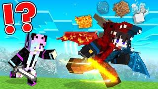 ELEMENTAL DRAGON Armor Speedrunner vs Hunter in Minecraft