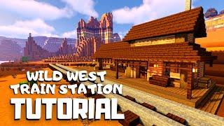 Minecraft: How to Build a Wild West Train Station (Minecraft Tutorial)