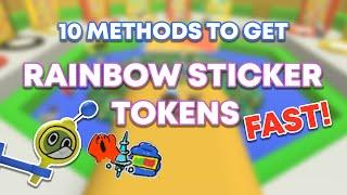 10 EASY WAYS TO GET RAINBOW STICKER TOKENS | Bee Swarm Simulator