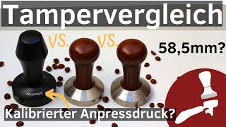 Der beste Tamper für Anfänger? Kalibrierter Anpressdruck beim Espressobrühen (Tampervergleich)