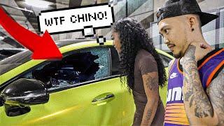 “Someone Smashed Your Window on the Mercedes” PRANK on Tee Tee !!