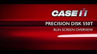 Precision Disk 550T Run Screen Overview