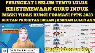 PERINGKAT 1 BELUM TENTU LULUS !! KEISTIMEWAAN GURU INDUK MESKI TIDAK KUNCI FORMASI PPPK GURU 2023