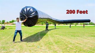 We Made Biggest Solar Balloon! हमने बनाया 200 फ़ीट का सोलर बैलून | Will it Fly?