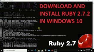 How to download ruby installer and install ruby in Windows 10 in 2021