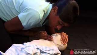 Infant CPR Training Video - How to Give Mouth-to-Mouth Breaths to an Infant