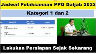 CATAT Jadwal PPG Daljab 2022 Kategori 1 dan Kategori 2 & Pengumuman Hasil Seleksi Akademik PPG 2022